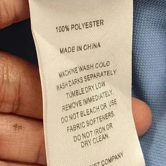 Footjoy Polo Golf Shirt Men's L blue - Picture 7 of 8